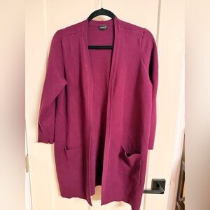 Torrid Women's cranberry Open Front Sweater